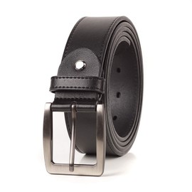 FELEMO Men's Genuine Leather Belt Big and Tall Black Browm Tan Size 44 to 72 Inches for Choose, Classic Design for Casual and Work