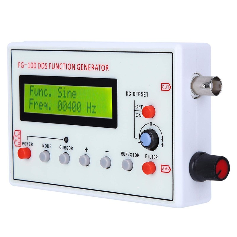 Function Generator,FG‑100 DDS Function Generator Sine Frequency 1HZ‑500KHz Counter Source