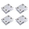 INCREWAY Glass Clamp 4pcs Adjustable Double Sided Aluminum Alloy Glass