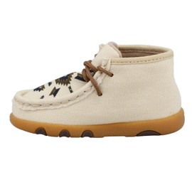 Twisted X Infant's Chukka Driving Moc, Moc Toe, Beige Multi, 2 M