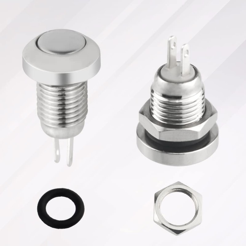 WMYCONGCONG WMYCONGCONG 5 PCS 8mm Momentary Push Button Switch 1A