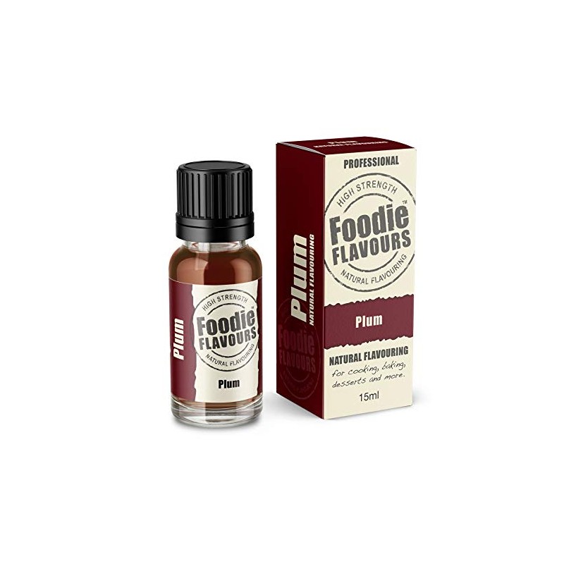 Foodie Flavours Plum Natural Flavouring, High Strength - 15ml