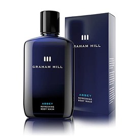 GRAHAM HILL Abbey Refreshing 2 in 1 Hair & Body Wash, 100 ml Moisturizing Mens Shower Gel for Everyday Body Care and Sensitive Skin, Woody- Bergamot Scent, Mens Body Wash and Nurturing Shampoo
