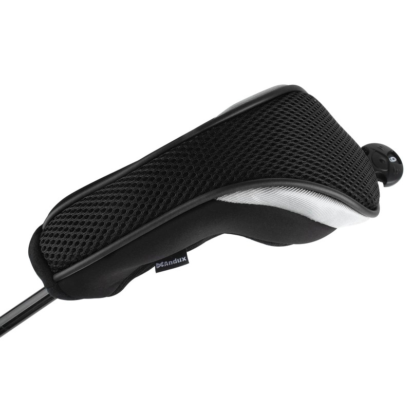 Andux Golf Hybrid Club Headcovers with Interchangeable Number Tags (Set