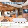 Leapiture 4 Pcs 4in RV Ceiling Domelight, DC 12V RV