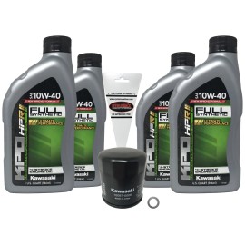 Kawasaki OEM Full Synthetic Oil Change Kit for 1990-2022 Kawasaki Ninja ZX-6R
