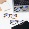 5 Pack Blue Light Blocking Reading Glasses Fashion Square Computer