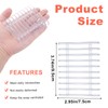 YUXIANLB 2PCS Plastic Soap Holder, Clear Self Draining Soap Dish