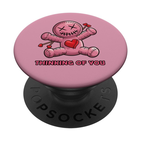 Lustige Voodoo-Puppe zum Valentinstag PopSockets Klebender PopGrip