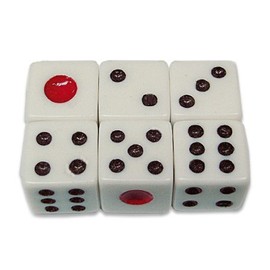 麻雀用品　サイコロ　6個 12mm
