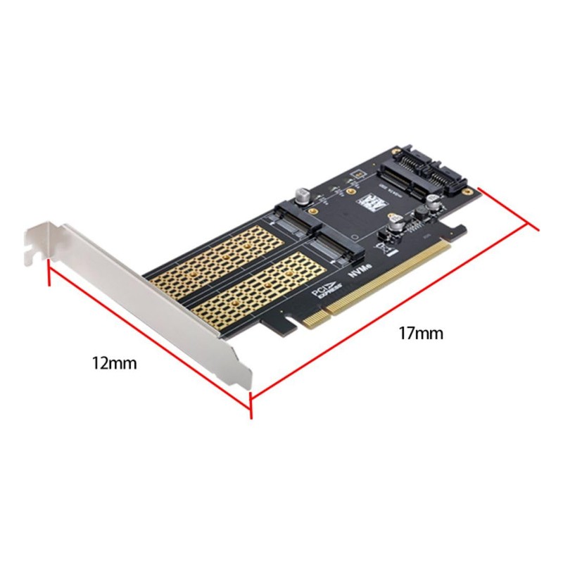 ChenYang M.2 NVME to PCIe 3.0/4.0 X16 ＆ SATA/MSATA SSD