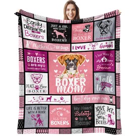 Boxer Dog Gifts for Women, Boxer Dog Gifts for Owners, Gift for Boxers Dogs Lovers, Boxers Mom Gift Blanket 60" x 50"