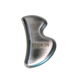 STICKON Stainless Steel Gua Sha Scraping Massage IASTM Soft Tissue Mobilization Tool (B Shape)
