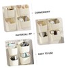 STOBAZA 4pcs Wall Hanging Storage Baskets Stackable Punch Containers for