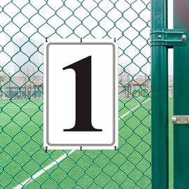 Number Signs 0-50, 8" X 12" Aluminum Parking Lot Sign, Metal Numbered Outdoor, Rust Free, Fade Resistant (36)