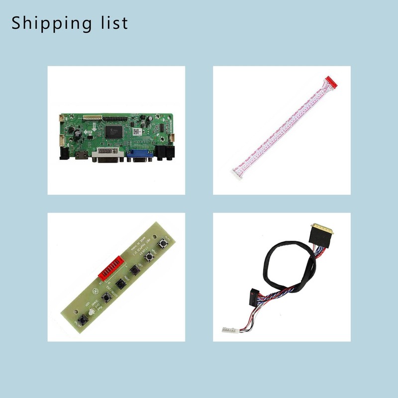 HDMI+VGA+DVI+Audio Input LCD Controller Board For LP140WH1 LP156WH2 11.6'' 14"