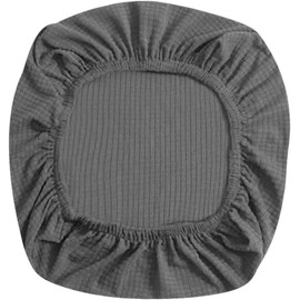 SANTUO Grey Office Chair Cover Washable Seat Sleeve Seat Cushion Cover Anti-Slip Stretch Gaming Chair Cover for Rotating Armrests Swivel Gaming