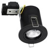 Long Life Lamp Company GU10 Fixed Black Downlight Fire Rated