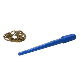 Plastic Ring Sizer Measuring and Mandrel Set for Jewelry Making w/Sizes 1-15