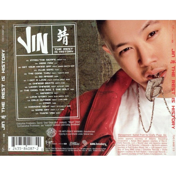 JIN - THE REST IS HISTORY [PA] NEW CD