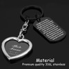 HUTIMY Loss of Husband Sympathy Gift Keychain for Wife Gifts
