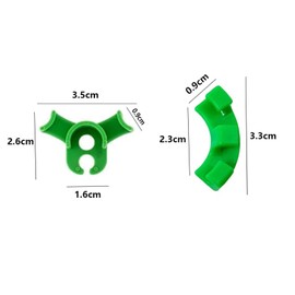 Ylinwtech Pack of 60 Plant Benders, Plant Training Clips, Plant Growth Bender Clips, 90 Degree Plant Bending Clip, for Bending Plant Stems and Changing the Growth Direction (Green)