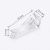 100Pcs Transparent U Shaped Plastic Alligator Clips Shirts Folding Clips