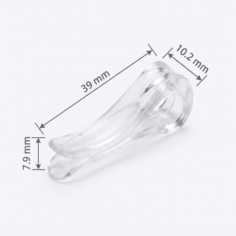 100Pcs Transparent U Shaped Plastic Alligator Clips Shirts Folding Clips
