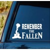F1055 Remember The Fallen Soldier Decal Sticker