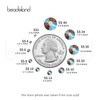Beadsland 2880pcs Flat Back Crystal Rhinestones Round Gems for Nail