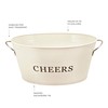 Twine Rustic Farmhouse Decor Ice Bucket And Galvanized Cheers Tub,