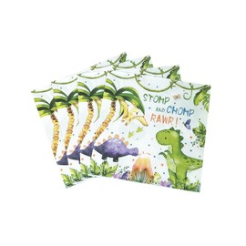 40pcs Dinosaur Decorative Napkins Soft and Smooth Napkins for Guest Everyday Use, Ideal for Western Dining, Weddings, Birthdays, and Party Supplies 6.5"