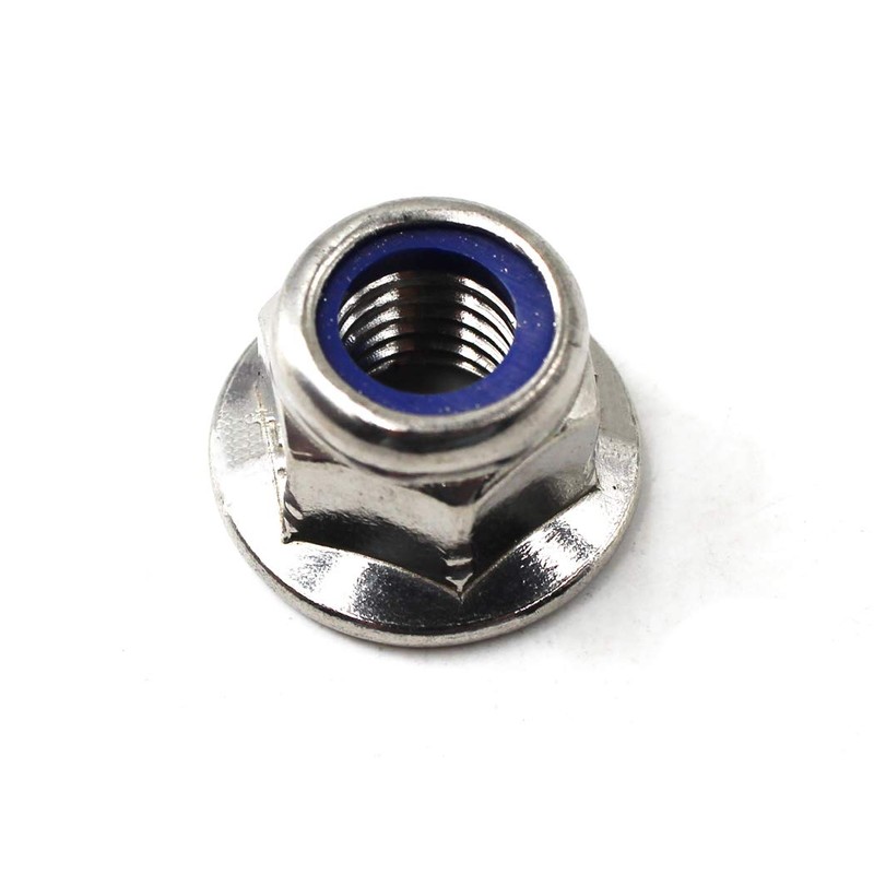 M12 Nylon Lock Nut 304 Stainless Steel Flange Nut Inserts