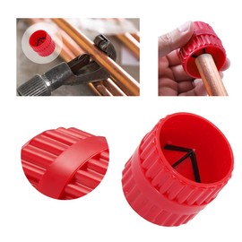 EDIONS Inner-Outer Reamer, Inner-Outer Reamer Pipe and Tube Deburring Reamer, Tubing Chamfer Tool Burr Remover for PVC PPR Copper Brass Aluminum Pipes(3/16-inch to 1-1/2-inch) (2 Pieces)