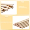 18 PCS Split Wood Dowel Rods, 15.7-inch x 1/2-inch Unfinished