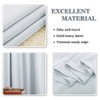 PONY DANCE White Blackout Curtains for Bedroom Curtains Pencil Pleat