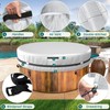 AKEfit Round Hot Tub Cover, 600D Polyester Waterproof for Hot