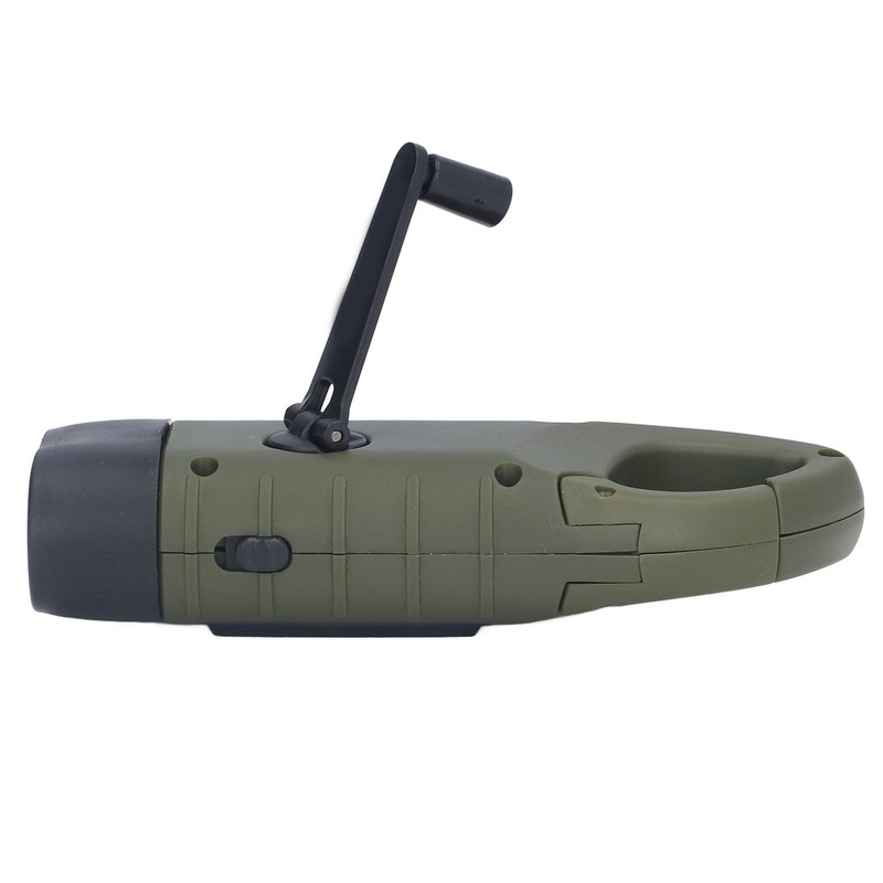 Solar Hand Crank Flashlight Emergency LED Portable Torch for Climbing