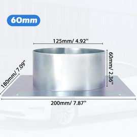 60mm Diesel Heater Mounting Plate, Stainless Steel Floor Base Bracket for Eberspacher We-basto Heater Turret Mount Plate for Auxiliary Parking Heating