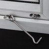 Hook and Eye Latch 8 Inch Silver Cabin Hook Outside