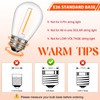 GvvooHome 36 Pack S14 LED Bulbs for Outdoor String Lights,