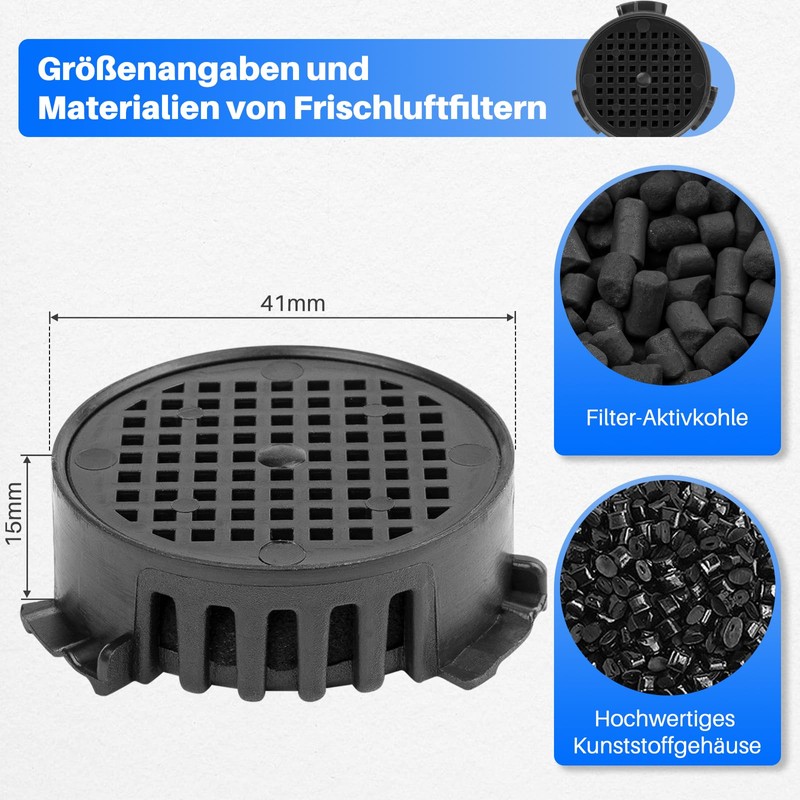 2 x Activated Carbon Filters for Liebherr Fridge 9096342 9881116,