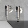 HLBATH Stainless Steel Washing Machine Hot & Cold Water Tap Connector Set SUS304