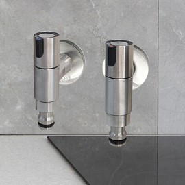 HLBATH Stainless Steel Washing Machine Hot & Cold Water Tap Connector Set SUS304