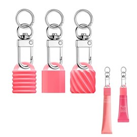 ERZHE Keychain Cap Compatible with Aquaphor lip and LANEIGE lip balm(ONLY Cap) (Berry)