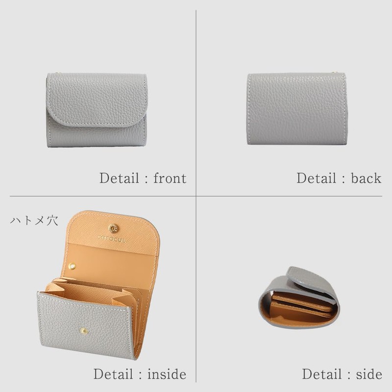 Kotkal Mini Wallet, Genuine Leather, Italian Leather, No Folding of
