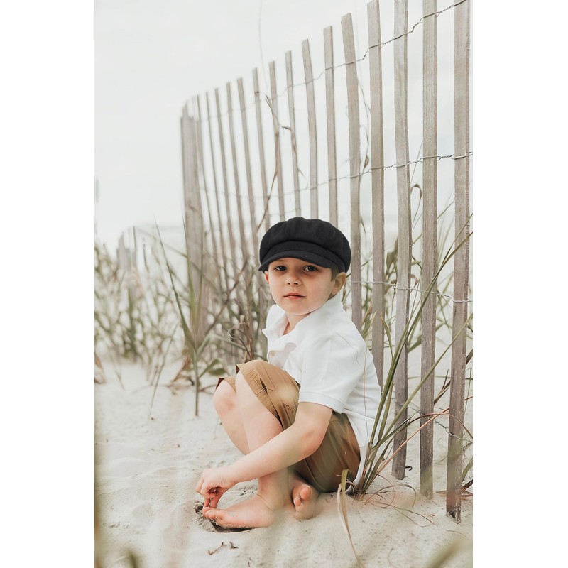 Kids Boys Girls Youth Newsboy Cap Adjustable Visor Wool Beret