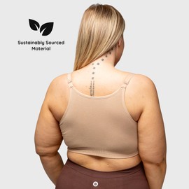 BABYGO® Maternity Bras | Comfort for Breastfeeding, Pregnancy & Postpartum | Seamless, Wireless & Super Soft Nursing Bra (UK, Alpha, L, Regular, Regular, Standard, Nude)