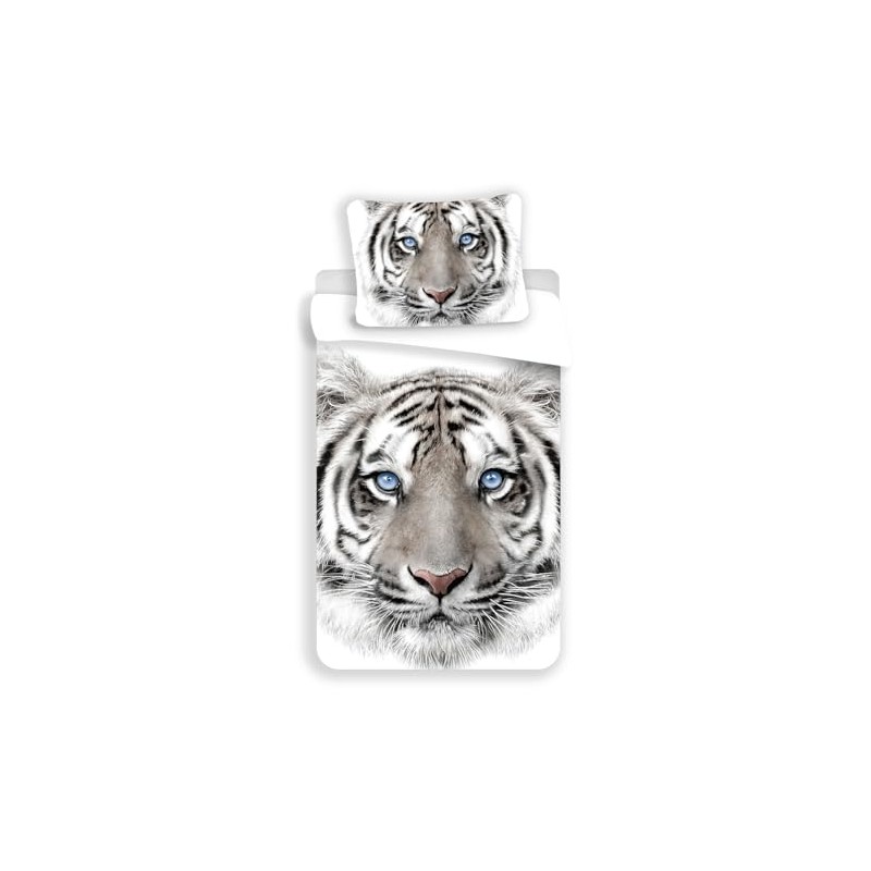 Tiger Blanc Bed Linen 100% Cotton 140 x 200 cm