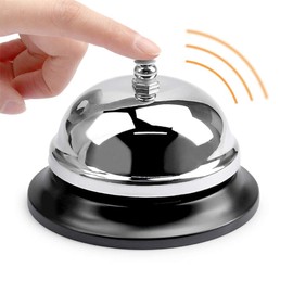BUYGOO Table Bell, Reception Bell, Table Bell, Hand Bell, Reception Bell, Table Bell, Call Bell, Call Bell, for Porter, Kitchen, Restaurant, Hotel, Bar Bell